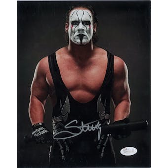 Sting WWE Steve Borden Autographed 8x10 Short Wrestling Photo (JSA COA)