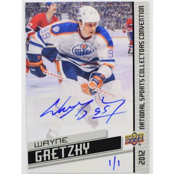 2012 Upper Deck Wayne Gretzky Autographed Card MSCC-WG #1/1