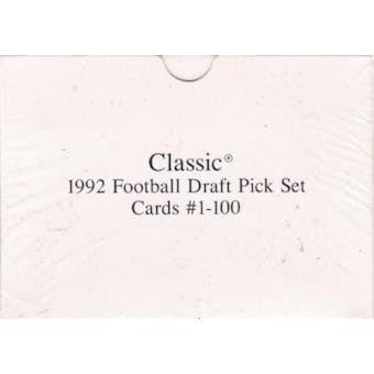 1992 Classic Draft Picks Football Set