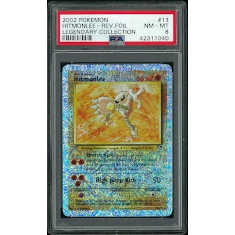 Pokemon Legendary Collection Reverse Foil Hitmonlee 13/110 PSA 8