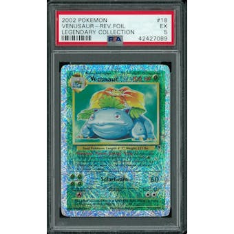 Pokemon Legendary Collection Reverse Foil Venusaur 18/110 PSA 5