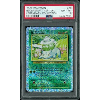 Pokemon Legendary Collection Reverse Foil Bulbasaur 68/110 PSA 8