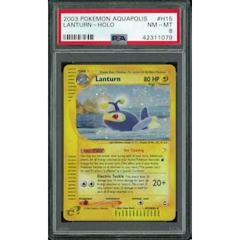 Pokemon Aquapolis Lanturn H15/H32 PSA 8