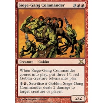 Magic the Gathering 10th Edition Single Siege-Gang Commander - NEAR MINT (NM)