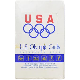 1991 Impel U.S. Olympic Decathlon Gold Multi Sport Hobby Box (Reed Buy)