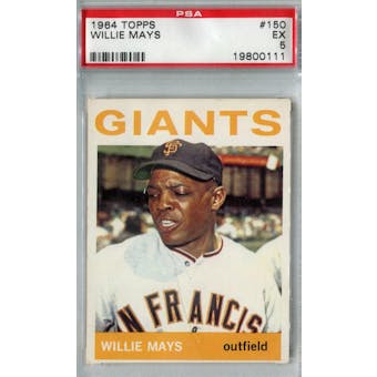 1964 Topps Baseball #150 Willie Mays PSA 5 (EX) *0111