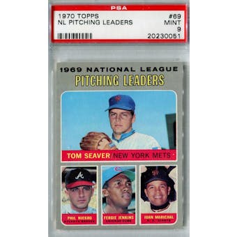 1970 Topps Baseball #69 NL Pitching Leaders PSA 9 (Mint) *0051