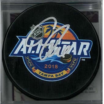Connor McDavid Autographed 2018 All Star Hockey Puck (JSA COA)