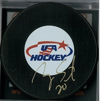 Ryan Suter Autographed Team USA Hockey Puck (DACW COA)