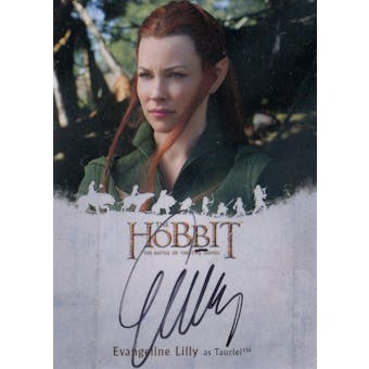 Evangeline Lilly The Hobbit Battle Five Armies Evangeline Lilly Autographed Card (Cryptozoic 2016) (Reed Buy)