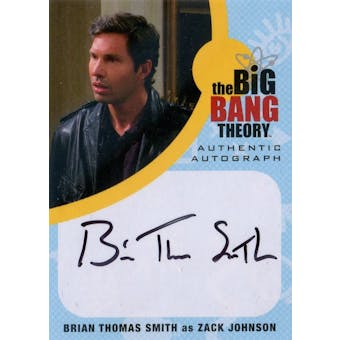 The Big Bang Theory Seasons 6 & 7 Brian Thomas Smith Zack Johnson Autographed Card (Cryptozoic) (Reed Buy)