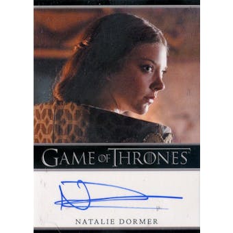Game of Thrones Season 2 Natalie Dormer Margaery Tyrell Autographed Card (2012 Rittenhouse) (Reed Buy)