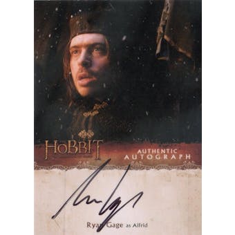 The Hobbit Desolation of Smaug Ryan Gage Autographed Card (Cryptozoic) (Reed Buy)