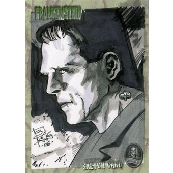 Frankenstein 2006 Artbox Hand Drawn Sketch Card 1/1 (Reed Buy)