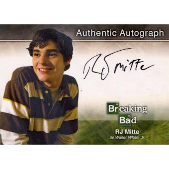 Breaking Bad RJ Mitte Walter White Jr. Autographed Card (2014 Cryptozoic) (Reed Buy)
