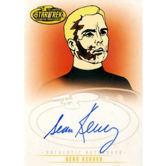Star Trek Complete Animated Adventures Sean Kenney Captain Pike Autographed Card (2010 Rittenhouse) (Reed Buy)