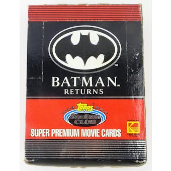 Batman Returns Hobby Box (1992 Topps Stadium Club) (Reed Buy)
