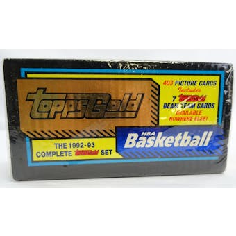 1992/93 Topps Basketball Gold Factory Set (Reed Buy)