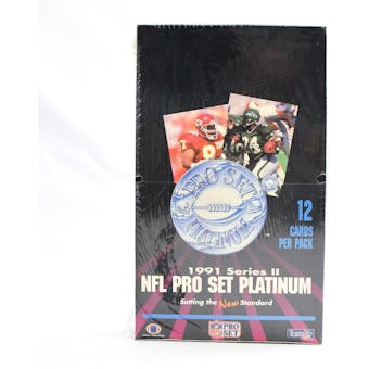 1991 Pro Set Platinum Series 2 Football Wax Box (Reed Buy)