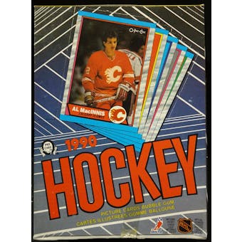 1989/90 O-Pee-Chee Hockey Wax Box (Tape Intact) (Reed Buy)
