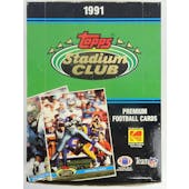 1991 Topps Stadium Club Football Wax Box (Reed Buy)