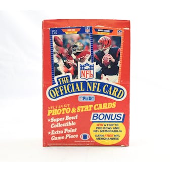 1989 Pro Set Series 1 Football Wax Box (Reed Buy)