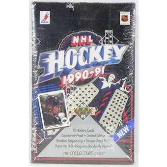 1990/91 Upper Deck English Low # Hockey Wax Box (Reed Buy)