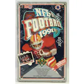 1991 Upper Deck Low # Football Wax Box (Reed Buy)