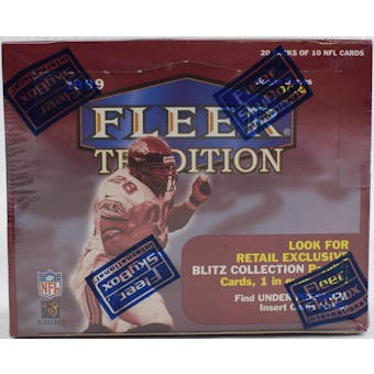 1999 Fleer Tradition Football Retail Box (Reed Buy)
