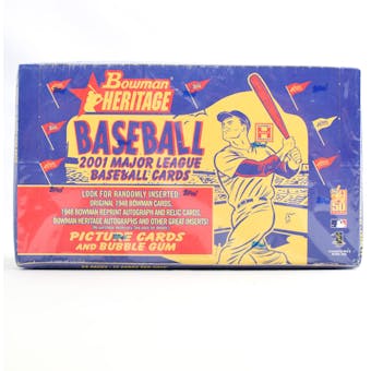 2001 Bowman Heritage Baseball Hobby Box (Reed Buy)