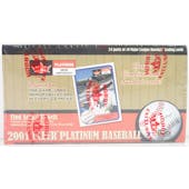 2001 Fleer Platinum Baseball Hobby Box (Reed Buy)
