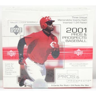 2001 Upper Deck Pros & Prospects Baseball Hobby Box (Reed Buy)