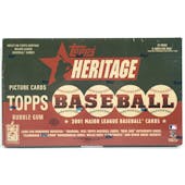 2001 Topps Heritage Baseball Hobby Box (Reed Buy)