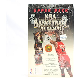 1992/93 Upper Deck High Number Basketball Retail Box (Reed Buy)