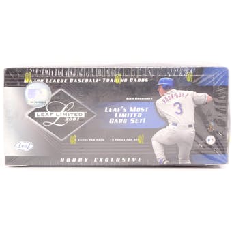 2001 Leaf Limited Baseball Hobby Box (Reed Buy)