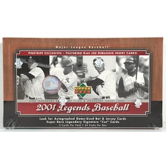 2001 Upper Deck Legends Baseball Hobby Box (Reed Buy)