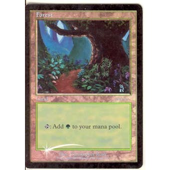 Magic the Gathering Promotional Forest Foil (Arena Ice Age) LOT of 9 MODERATE PLAY (MP)