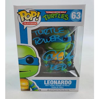 Teenage Mutant Ninja Turtles Leonardo Funko POP Autographed by Cam Clarke with Inscription!
