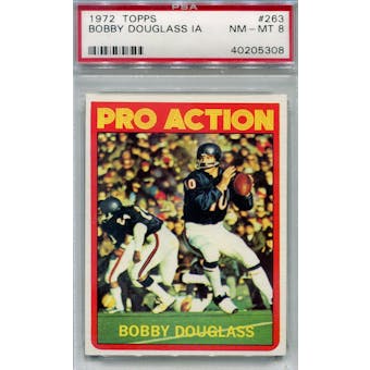 1972 Topps Football #263 Bobby Douglass IA PSA 8 (NM-MT) *5308 (Reed Buy)