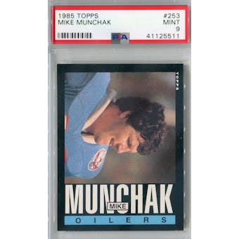 1985 Topps Football #253 Mike Munchak RC PSA 9 (Mint) *5511 (Reed Buy)