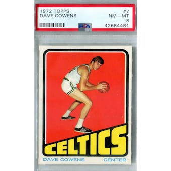 1972/73 Topps Basketball #7 Dave Cowens PSA 8 (NM-MT) *4481 (Reed Buy)