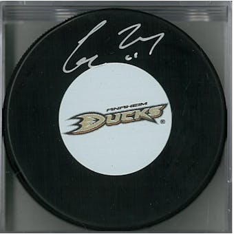 Corey Perry Autographed Anaheim Ducks Hockey Puck (AJSW COA)