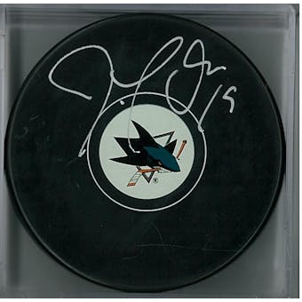 Joe Thornton Autographed San Jose Sharks Hockey Puck (Frozen Pond COA)