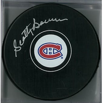 Scotty Bowman Autographed Montreal Canadians Hockey Puck (Frozen Pond COA)