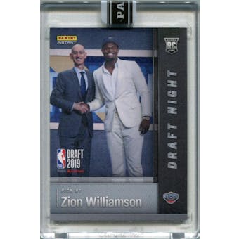 2019 Panini National Convention Instant Basketball Draft Night #DN-ZW Zion Williamson 13/25