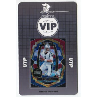 2019 Panini National VIP Party Event Badge Cam Newton 1/1 Select