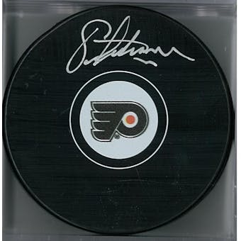 Eric Lindros Autographed Philadelphia Flyers Hockey Puck (Frameworth COA)