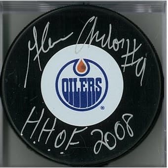 Glenn Anderson Autographed Edmonton Oilers Hockey Puck (Cojo COA)