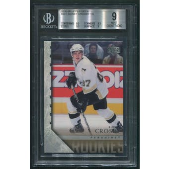 2005/06 Upper Deck #201 Sidney Crosby Young Guns Rookie BGS 9 (MINT)