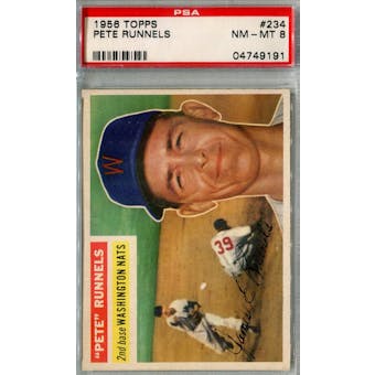 1956 Topps Baseball #234 Pete Runnels PSA 8 (NM-MT) *9191 (Reed Buy)
